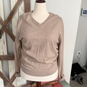Stafford V-Neck Tan Men's Sweater
